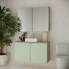 Conjunto Nature 110cm Estilare CNJ4036 Carvalho-verde