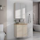 Conjunto nature 60cm estilare cnj4009 nude/carvalho