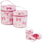 Conjunto necessaire redonda lacinho - sabra