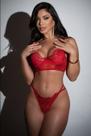 Conjunto Nina- Conjunto de lingerie cropped Vermelho