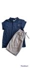 Conjunto no polo com shorts tipo moletom