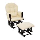 Conjunto Nursery Glider & Ottoman Naomi Home Brisbane Espresso