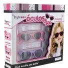 Conjunto óculos de sol my style novo - multikids br135