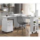 Conjunto Office Alessa Branco - Lukaliam Móveis