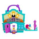 Conjunto oficial de brinquedos Daisy Duck Café Daisy Playhouse Toys da Disney Store Brinquedos interativos do Mickey Mouse Junior da Play House Boneco de margarida dobrável, conjunto de 15 peças, perfeito para crianças pequenas