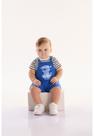 Conjunto oMar para Bebê Menino com Body e Jardineira Três e Já Conjunto oMar para Bebê Menino com Body e Jardineira Três e Já