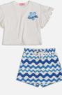 Conjunto ondulado azul