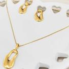 Conjunto Orgânico Banhado em Ouro 18k