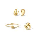 Conjunto Orgânico - Banhado em Ouro 18k