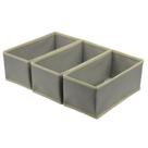 Conjunto organizador de gavetas Bructhun Socks, cinza claro, nylon, pacote com 3 Conjunto organizador de gavetas Bructhun Socks, cinza claro, nylon, pacote com 3