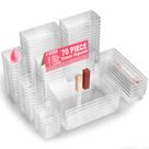 Conjunto organizador de gavetas Comfylichi Clear Plastic 70 peças Conjunto organizador de gavetas Comfylichi Clear Plastic 70 peças