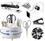 Conjunto Organizador de Mesa Gawsey com Porta-canetas Giratório 360 Conjunto Organizador de Mesa Gawsey com Porta-canetas Giratório 360