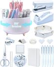 Conjunto Organizador de Mesa LXEVIHK com Porta-canetas Giratório 360 Branco Conjunto Organizador de Mesa LXEVIHK com Porta-canetas Giratório 360 Branco