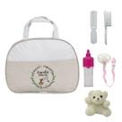 Conjunto p Bebê Reborn c Pentinho+Escova e Bolsa Maternidade