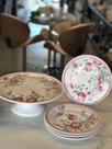 Conjunto p/ bolo cafe paris 5 pcs rosa- scalla