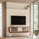 Conjunto Painel e Rack de TV Ripado New Premium 179cm Linha Frizz Madetec