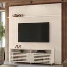 Conjunto Painel e Rack Wraithfall Calacata Off White Conjunto Painel e Rack Wraithfall Calacata Off White