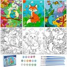 Conjunto Paint by Numbers Volmop para crianças de 8 a 12 anos com tela
