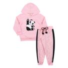Conjunto panda rosa claro