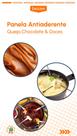 Conjunto Panela Fondue Aparelho Giratório 16 pc Aspen Completo Kit Fundi Carrossel c/ Rechaud Receitas Doce