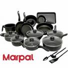 Conjunto Panelas 16 Peças Antiaderentes Teflon Tampa Vidro Preto Vermelho Rose não gruda Conjunto Panelas 16 Peças Antiaderentes Teflon Tampa Vidro Preto Vermelho Rose não gruda