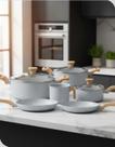 Conjunto Panelas 6 Peças Pratic Cook Mimo Cinza Conjunto Panelas 6 Peças Pratic Cook Mimo Cinza