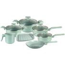 Conjunto Panelas 7 Peças Sartin Cook Cor Aquamint Mimo Style