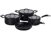 Conjunto Panelas Multiflon 04 Peças Aluminio Antiaderente Linha Dom