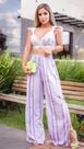 Conjunto pantalona com croped