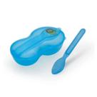 Conjunto Papinha Para Bebês com Tigela e Colher Azul Conjunto Papinha Para Bebês com Tigela e Colher Azul