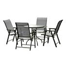 Conjunto para Área Externa Brasil com 1 Mesa e 4 Cadeiras Conjunto para Área Externa Brasil com 1 Mesa e 4 Cadeiras