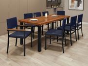 Conjunto para Área Gourmet 8 Cadeiras 2,0x0,90m - Athenas - Paonanda Decor Conjunto para Área Gourmet 8 Cadeiras 2,0x0,90m - Athenas - Paonanda Decor