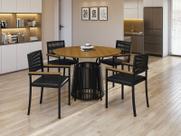Conjunto para Área Gourmet redondo 4 Cadeiras Roma Paonanda