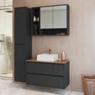 Conjunto para Banheiro 108,2cm 3 Peças com Cuba e Gabinete Suspenso Belarus Art In Móveis