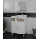 Conjunto para Banheiro 3 Portas 1 Gaveta Mônaco Móveis Sander Conjunto para Banheiro 3 Portas 1 Gaveta Mônaco Móveis Sander