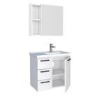 Conjunto Para Banheiro Aço Ameixa 60 Cozimax Branco