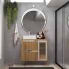 Conjunto para Banheiro com Cuba e Espelho Itapuã/Thassos