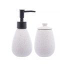 Conjunto Para Banheiro Em Cerâmica Granilite Com 2 Peças Wolff Branco