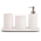 Conjunto para banheiro em cimento 4 peças decorativo Conjunto para banheiro em cimento 4 peças decorativo