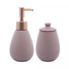 Conjunto para Banheiro Granilite Nude em Cerâmica com 2 Peças - Wolff