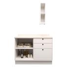 Conjunto para Banheiro Herval Viana, 2 Peças, Branco Ártico, 120 cm