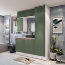 Conjunto para Banheiro Kappesberg Celeste 6 Peças Branco/Verde 170cm