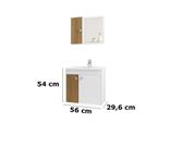 Conjunto Para Banheiro Munique Branco Ripado -Bechara Móveis Conjunto Para Banheiro Munique Branco Ripado -Bechara Móveis