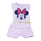 Conjunto Para Bebê Blusa + Short Com Cintinho Estampa da Minnie Rosinha REF S201A Conjunto Para Bebê Blusa + Short Com Cintinho Estampa da Minnie Rosinha REF S201A