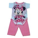 Conjunto Para Bebê Body Bory + Calça Estampa da Minnie Salmão REF S203D