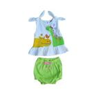 Conjunto para Bebê Menina de Blusa em Suedine e Short em Ribana - Up Baby Conjunto para Bebê Menina de Blusa em Suedine e Short em Ribana - Up Baby