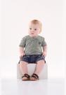 Conjunto para Bebê Menino com Bata e Bermuda Up Baby Conjunto para Bebê Menino com Bata e Bermuda Up Baby