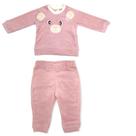 Conjunto Para Bebê Pelúcia Bordado Urso 1-3