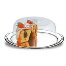 Conjunto para bolo 2 Peças inox 32 cm Cúpula Transparente Brinox Ref.1525/132