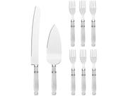 Conjunto para Bolo Hauskraft Glow Inox - 8 Peças Conjunto para Bolo Hauskraft Glow Inox - 8 Peças